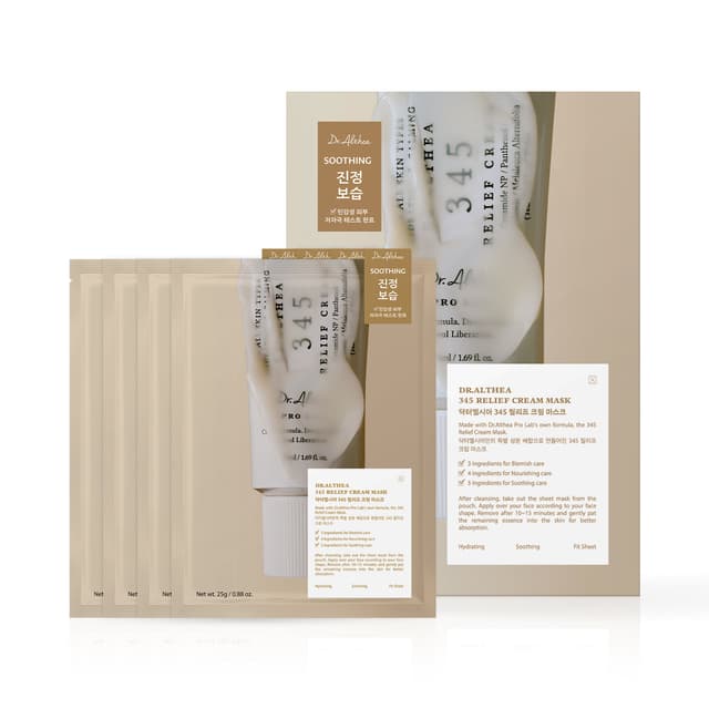 Dr.Althea 345 Relief Cream Mask (Pack of 4)