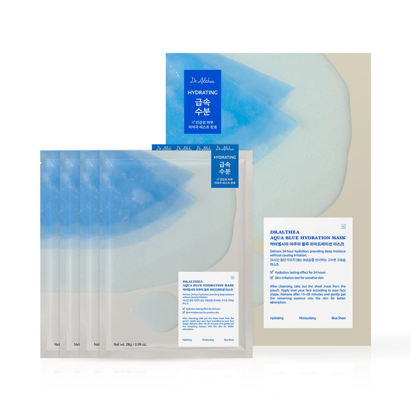 Dr.Althea Aqua Blue Hydration Mask (Pack of 4)