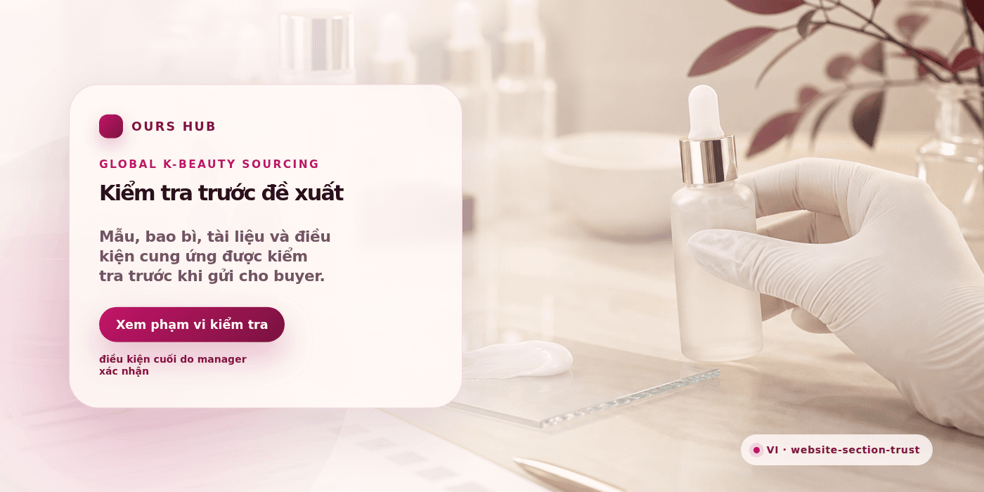 Advertising-style private label OEM review-before-proposal section visual