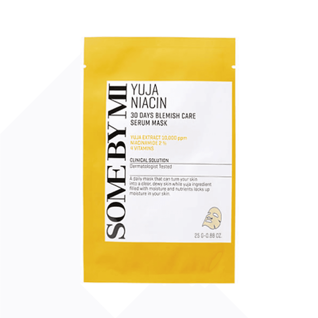 Some By Mi SOME BY MI YUJA NIACIN 30 DAYS BLEMISH CARE SERUM MASK (10 sheets packed in OPP)