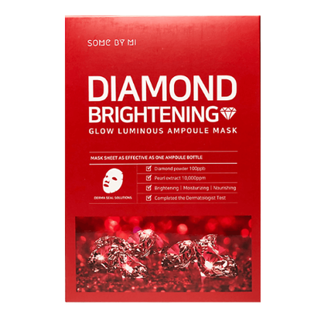 Some By Mi SOME BY MI RED DIAMOND BRIGHTENING GLOW LUMINOUS AMPOULE MASK (10 sheets packed in OPP)