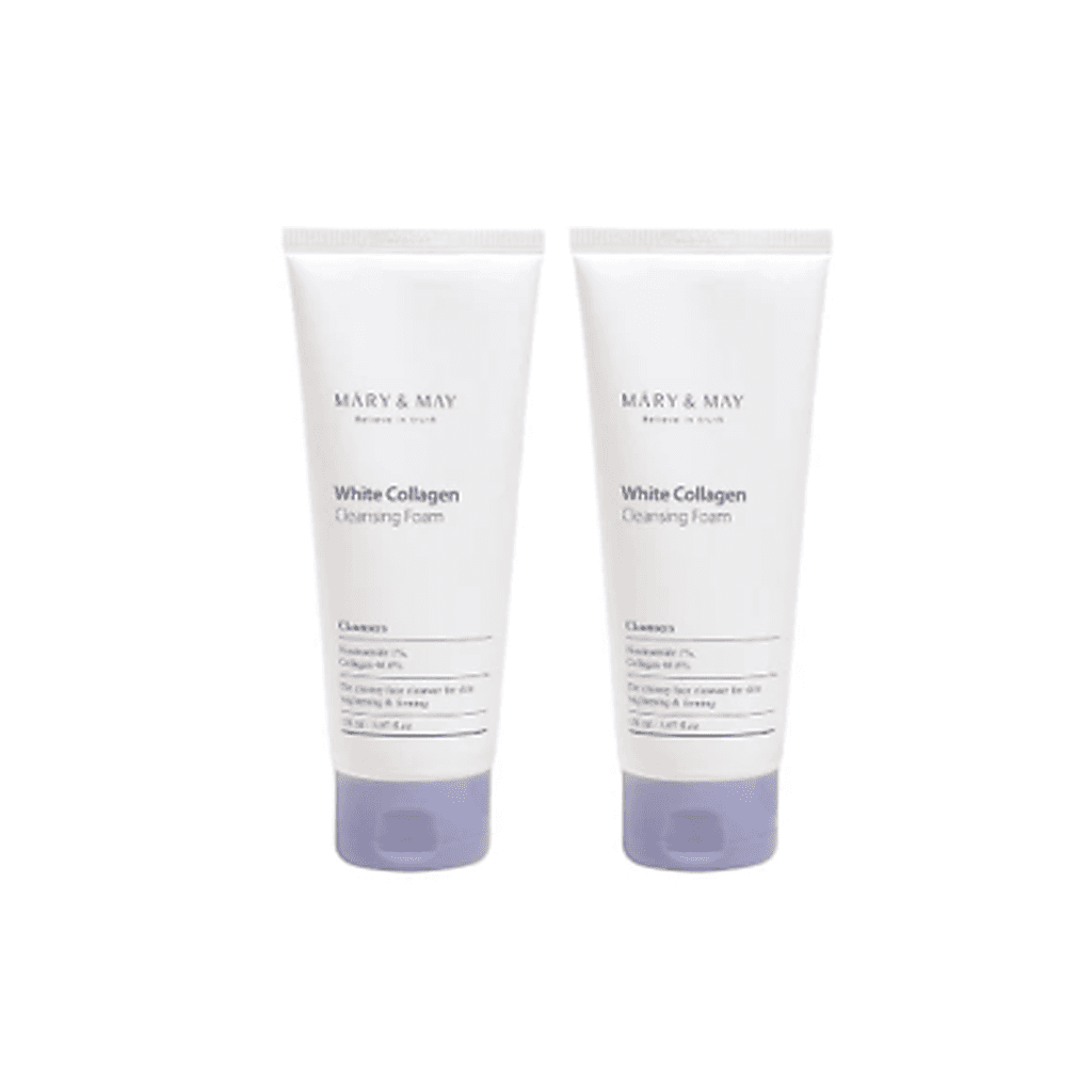 Mary&May Mary&May White Collagen Cleansing Foam Duo Twin Pack(150ml x2)