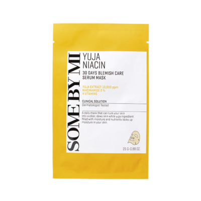 Some By Mi SOME BY MI YUJA NIACIN 30 DAYS BLEMISH CARE SERUM MASK (10 sheets packed in OPP)