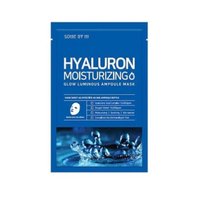 Some By Mi SOME BY MI HYALURON MOISTURIZING GLOW LUMINOUS AMPOULE MASK (10 sheets packed in OPP)