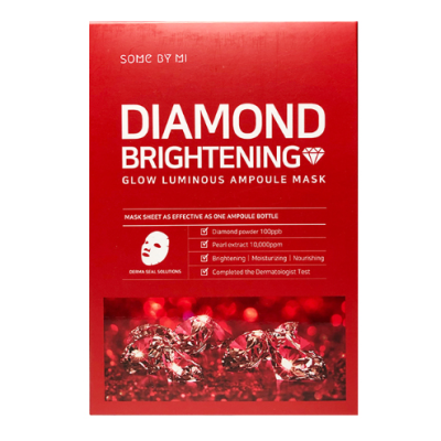 Some By Mi SOME BY MI RED DIAMOND BRIGHTENING GLOW LUMINOUS AMPOULE MASK (10 sheets packed in OPP)