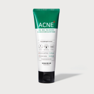Some By Mi SOME BY MI MIRACLE ACNE CLEAR FOAM (Shrink wrap/Barcode)