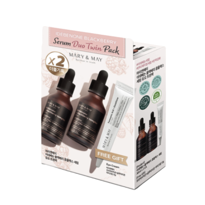 Mary&May Mary&May Idebenone Blackberry Serum Duo Twin Pack (30ml x2+Eye cream12g)