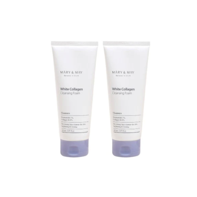 Mary&May Mary&May White Collagen Cleansing Foam Duo Twin Pack(150ml x2)