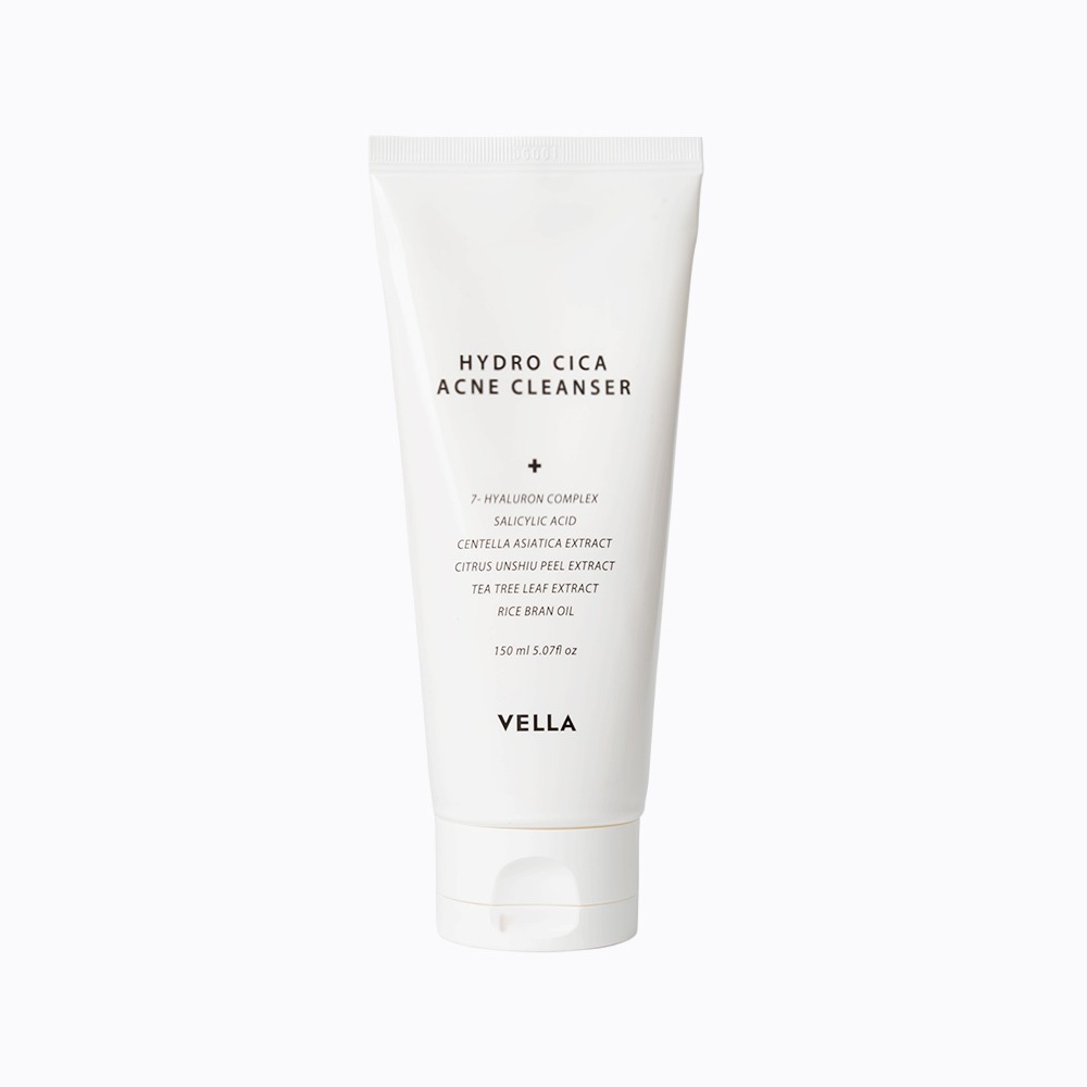 VELLA Hydro Cica Acne Cleanser, Cica cleanse line